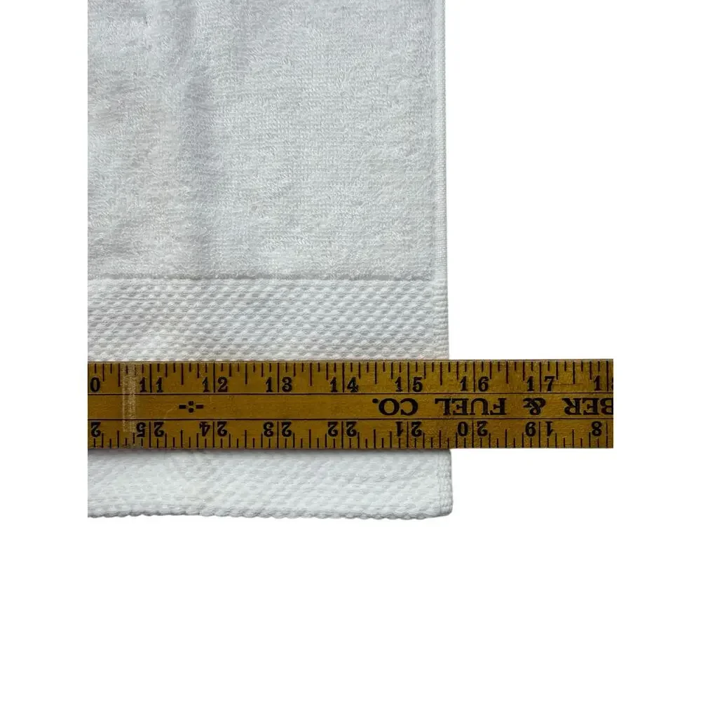 NEW Rae Dunn Christmas Hand Towels HO HO HO Set of 2 White Red Embroidered